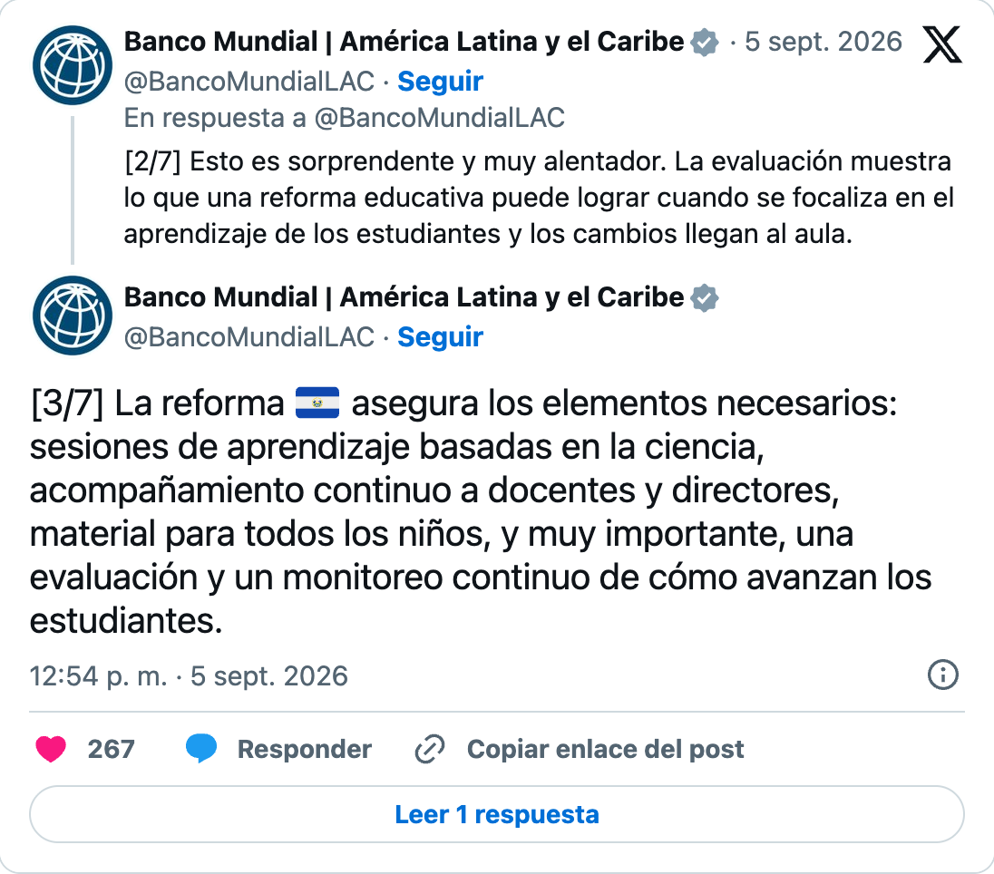 Hilo oficial del Banco Mundial