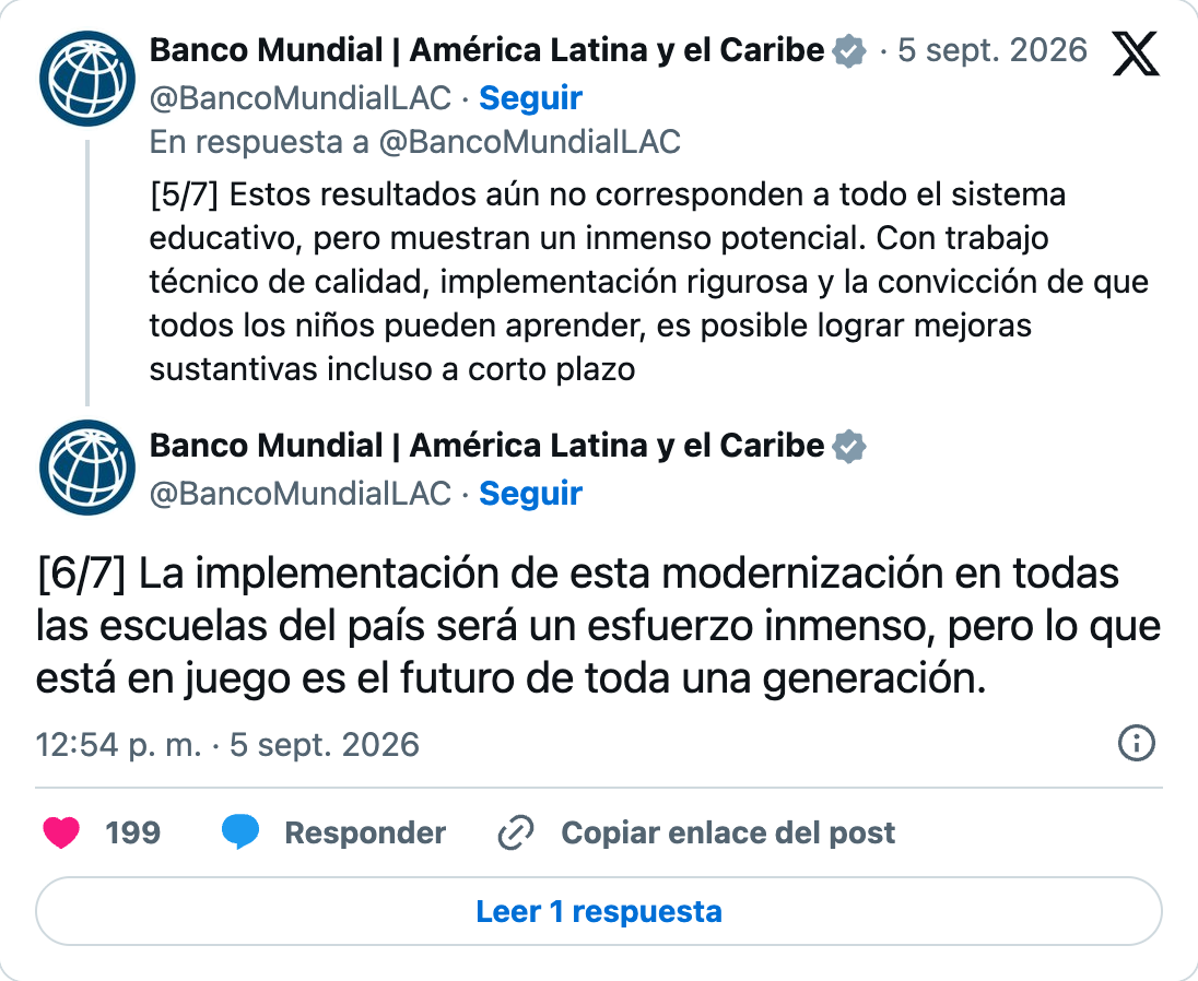Hilo oficial del Banco Mundial